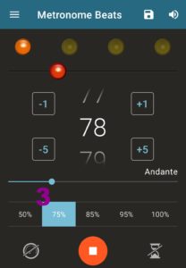 Rhythmusgefühl stärken mit der App Metronome Beats.