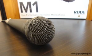 Røde M1 Mikrofon aus der Nähe betrachtet