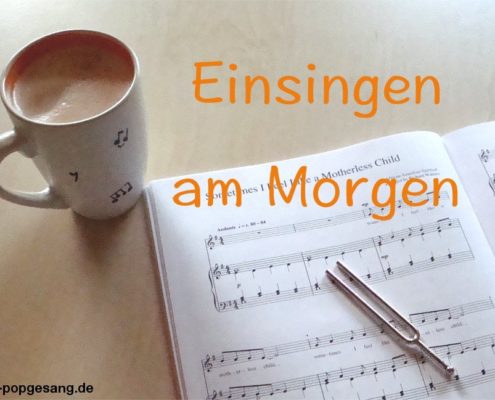 Einsingen am Morgen - Gesangslehrerin Jessica Pawlitzki gibt den Blick frei hinter die Kulissen.