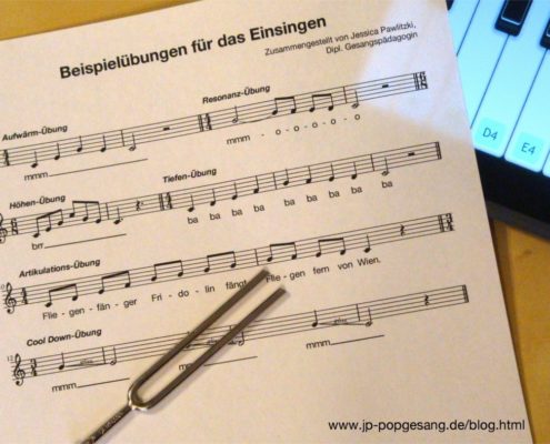 Gesangsübungen zum Einsingen