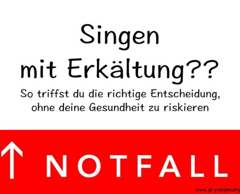 Wie das Singen mit Erkältung gelingen kann