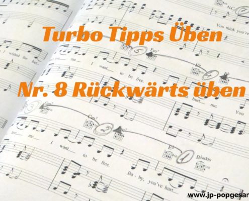 Rückwärts üben ist eine bewährte Methode zum singen üben.