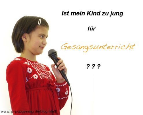 Wie jung ist zu jung für Gesangsunterricht mit Kindern?