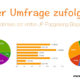 Die Ergebnisse meiner ersten Blogumfrage sind da. Das Bild zeigt 3 Diagramme.