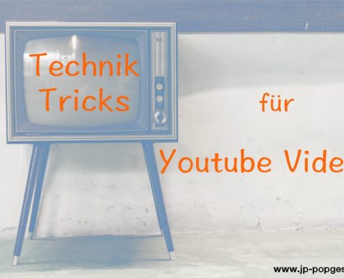 Technik Tricks für Youtube Videos Das Foto zeigt einen alten Röhrenfernseher vor einer Wand.