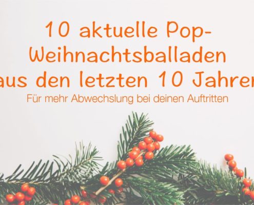 aktuelle Pop-Weihnachtsballaden