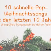 Schnelle Pop-Weihnachtssongs aus den letzten 10 Jahren